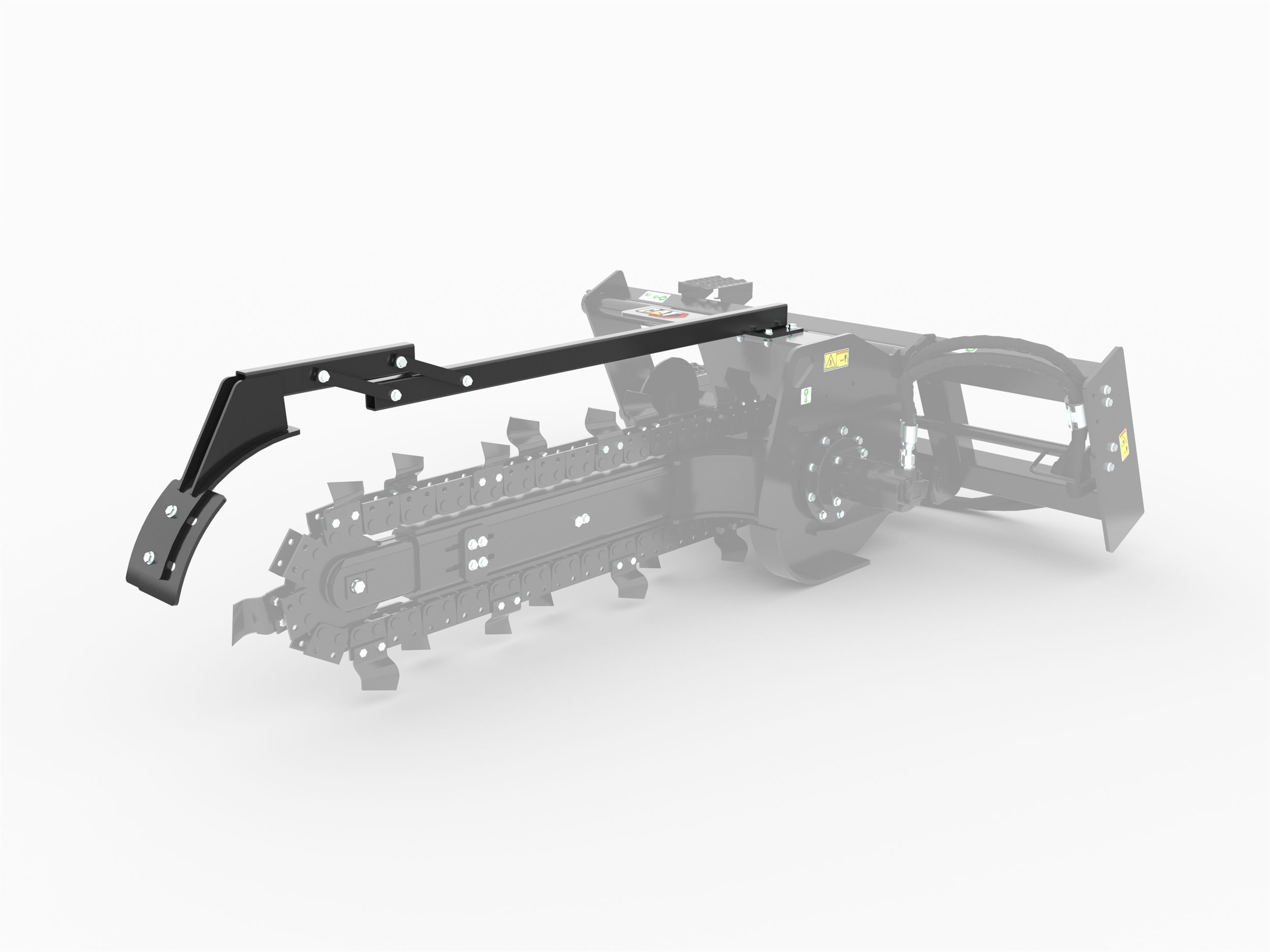 Barre émotteuse à boulonner en option