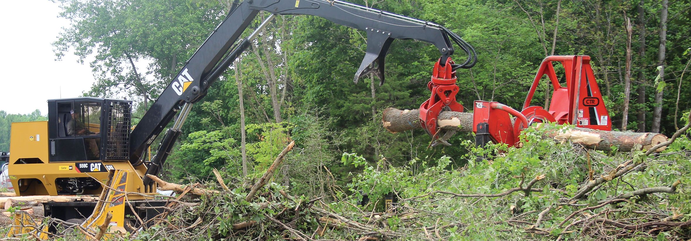 Caterpillar logger outlet