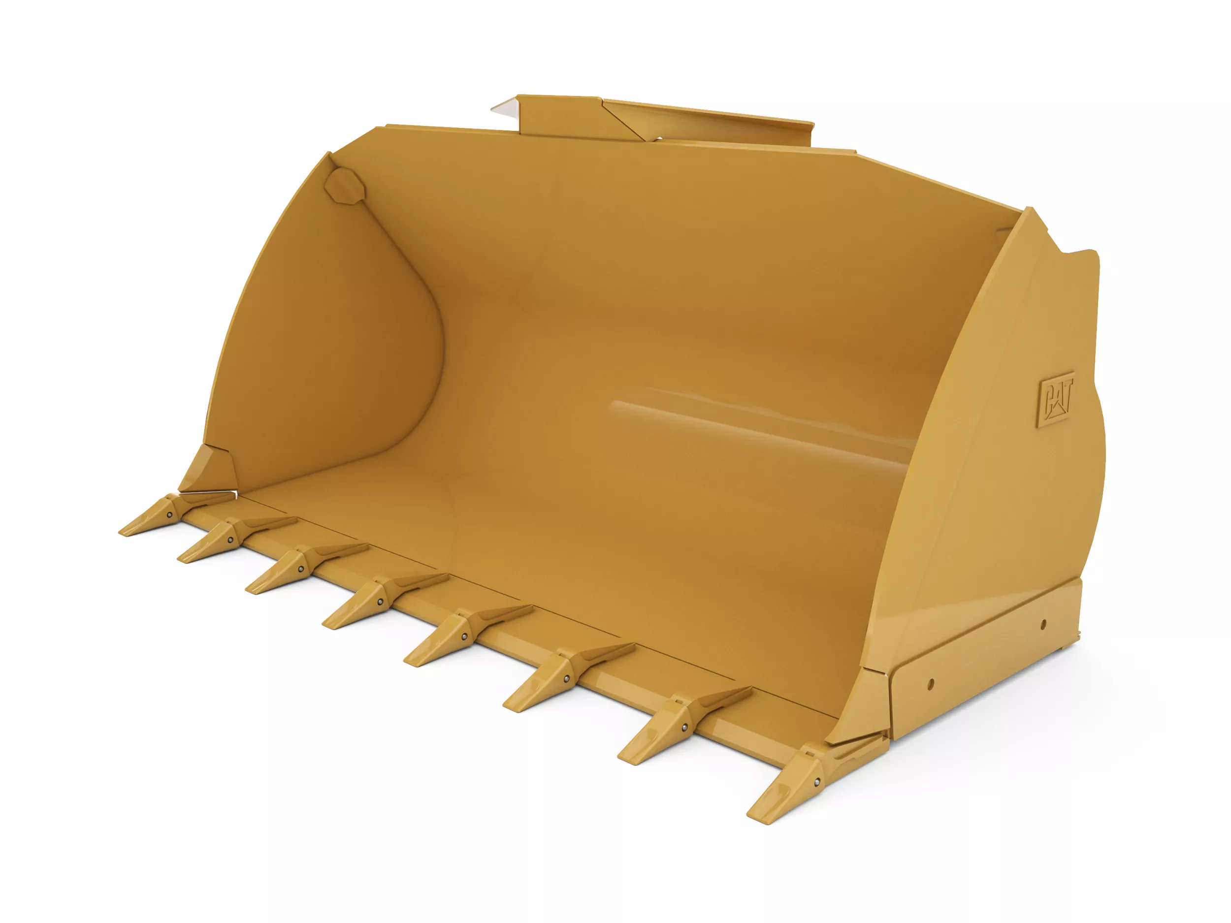 2,9 m3 (3,8 yd3), attacco imperniato, denti saldati