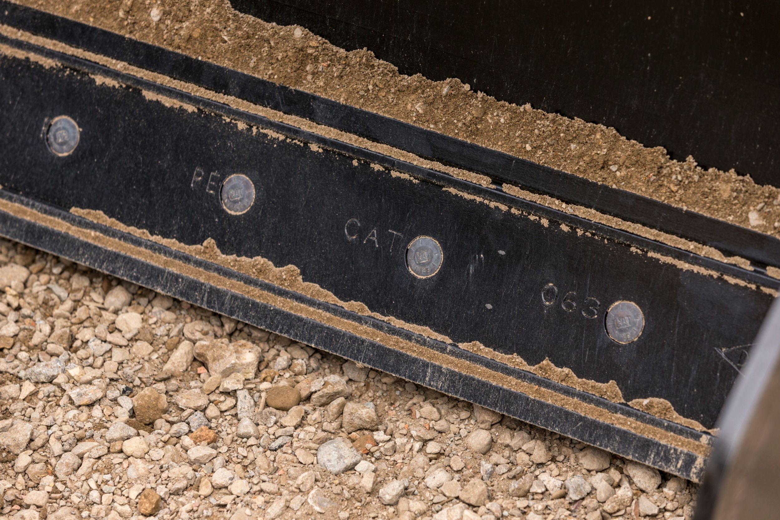 Cuchillas con signos de desgaste