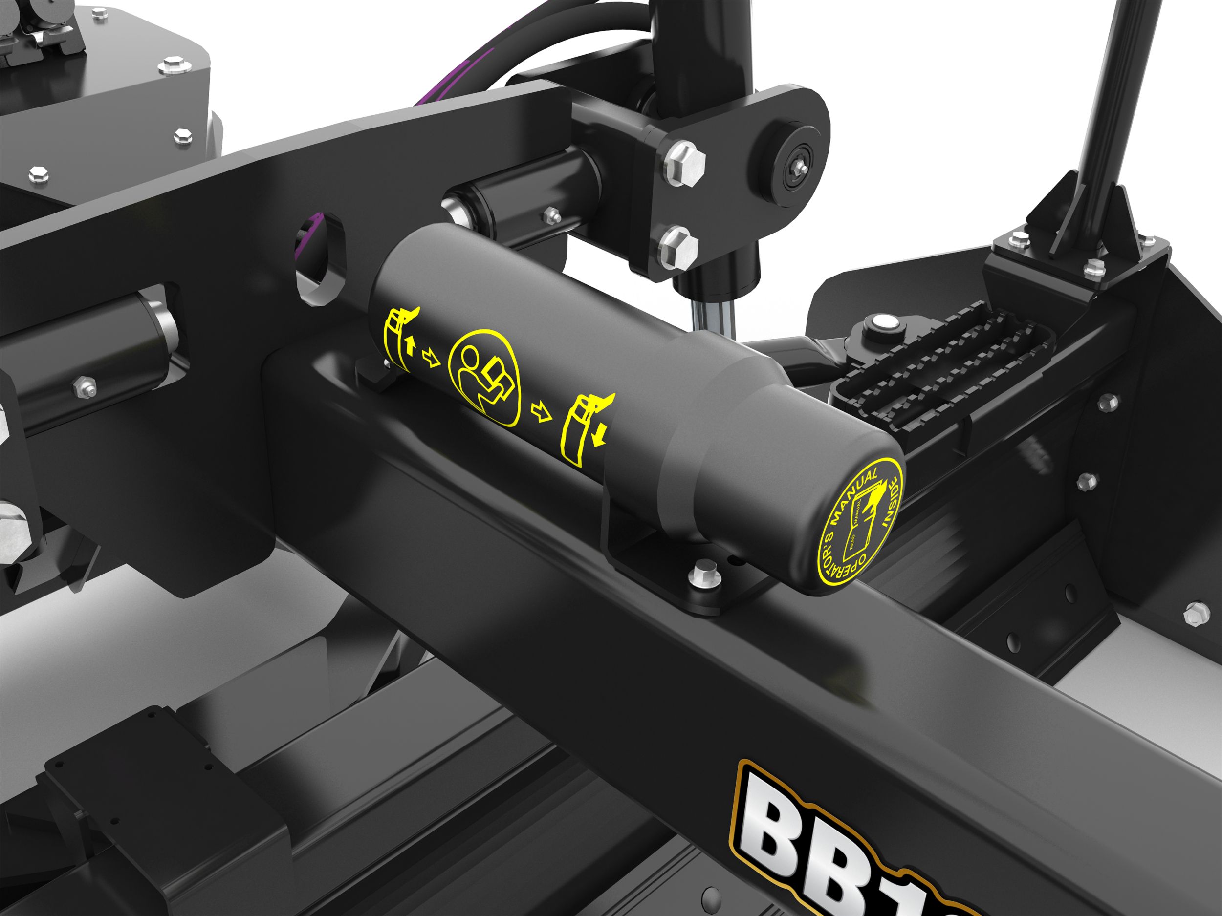 Portadocumentos montado en la herramienta con el Manual de Operación y Mantenimiento