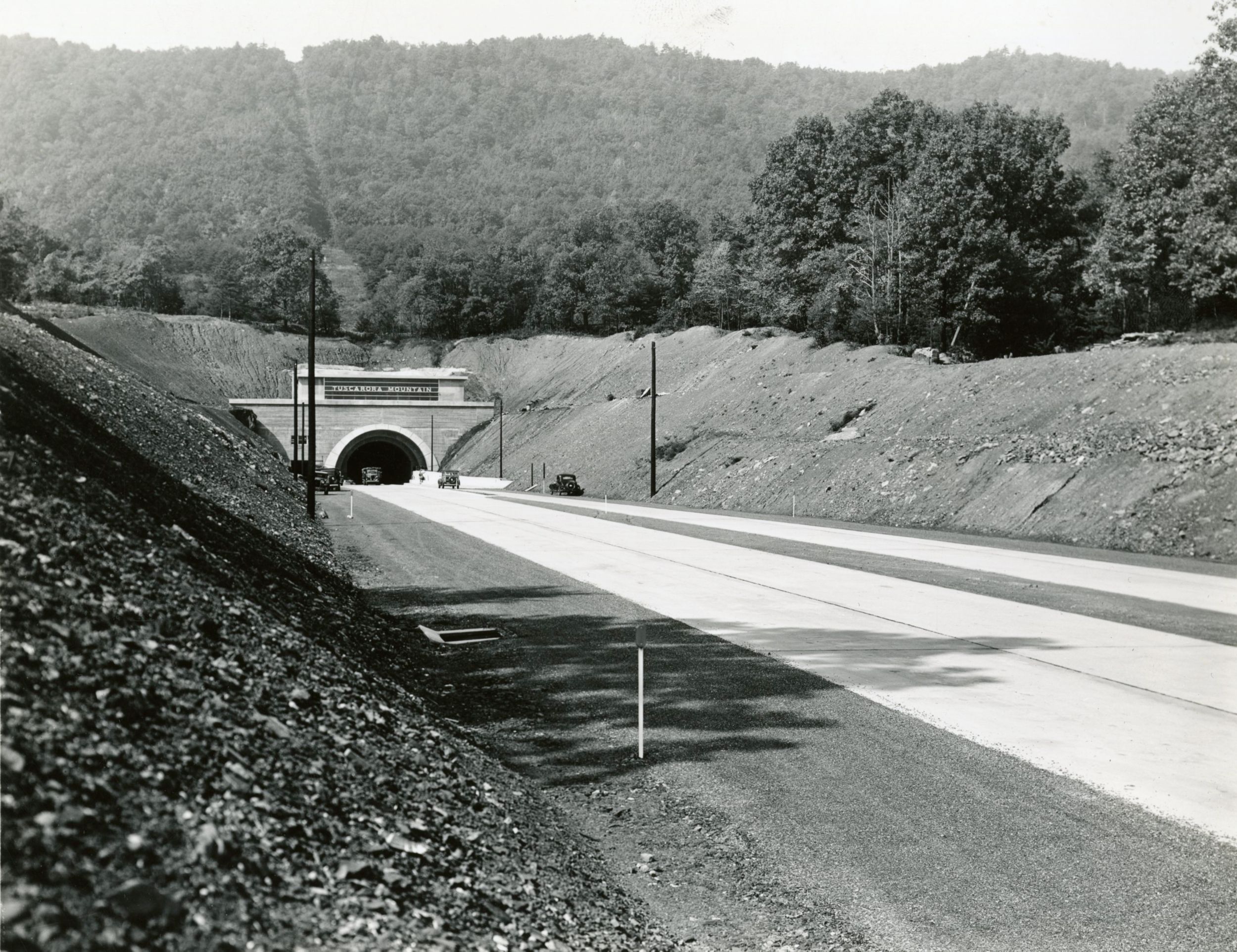 Tunnel entering the Pennsylvania Turnpike, 1940