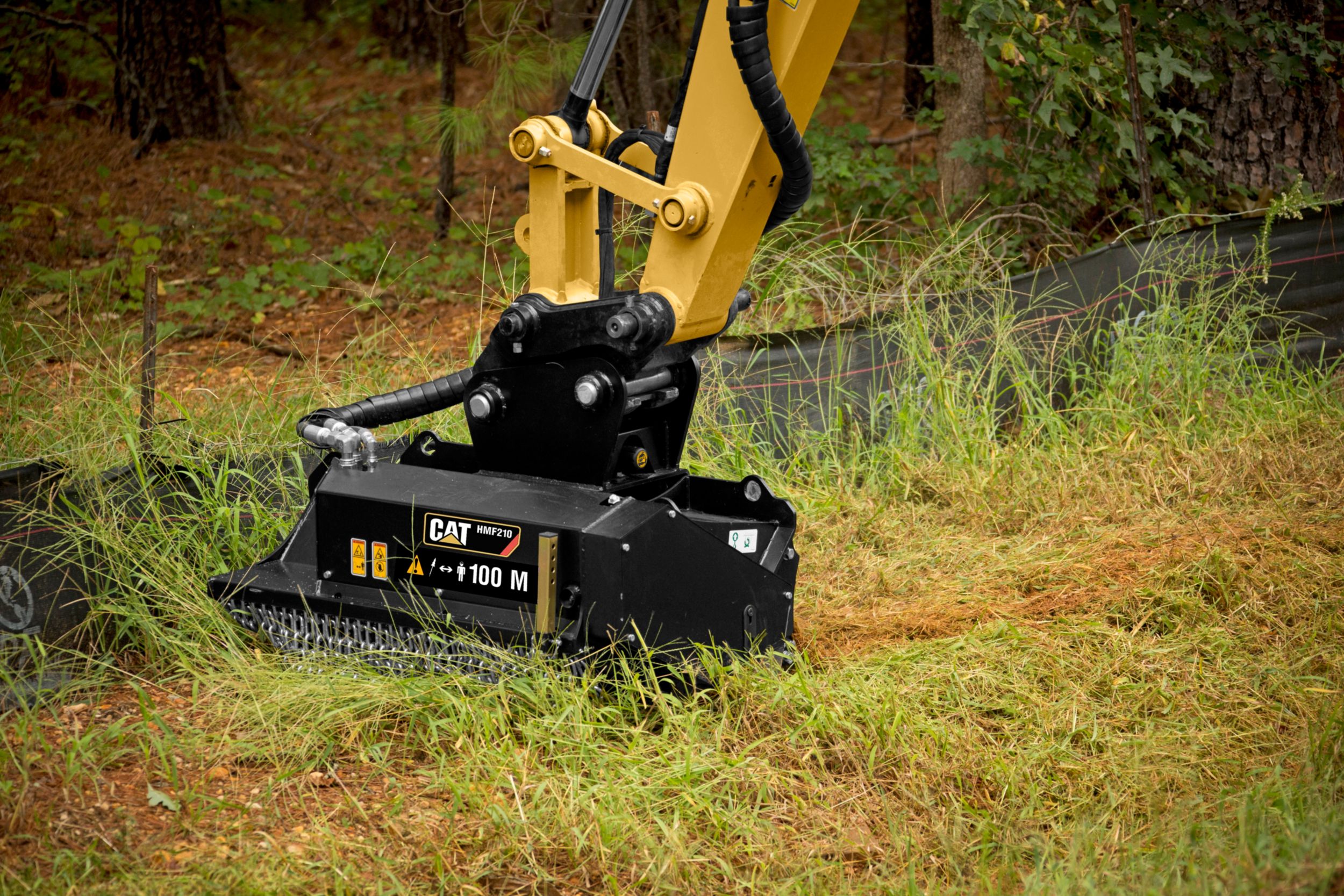 Cat® HMF210 Flail Mower at Work