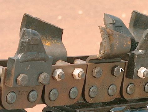 Dents évasées en acier au carbure de tungstène avec alliage dur