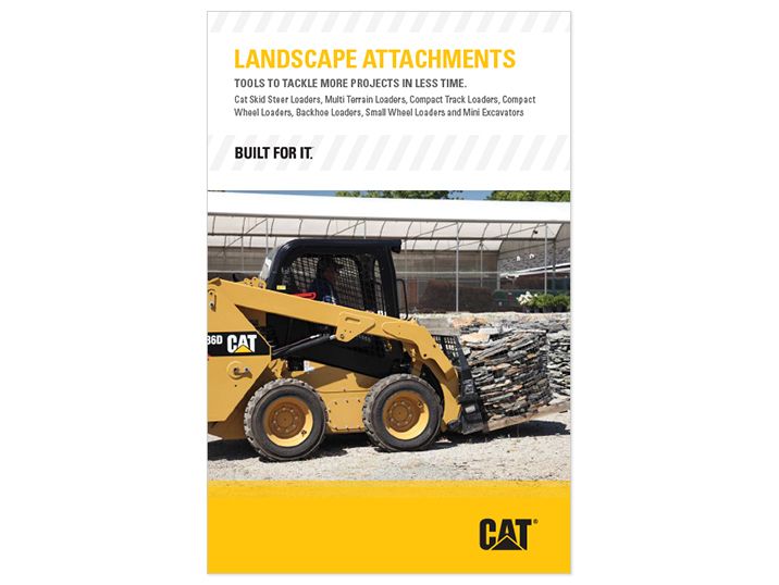Cat Attachments for landscaping brochure