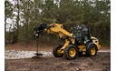 Cat® Auger at Work on a 908M Compact Wheel Loader