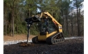 Cat® A26B Auger at Work on a 277D Multi Terrain Loader