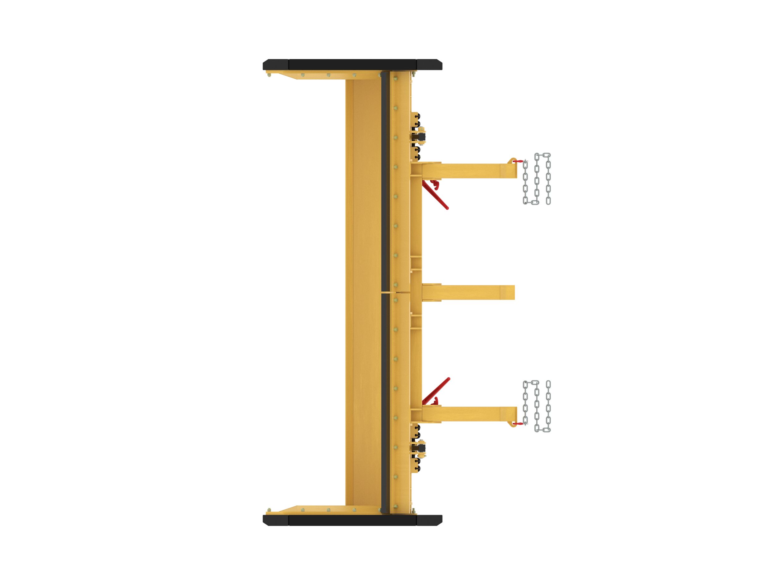 3.05 m (10 ft) Straight Snow Push with rubber trip edge