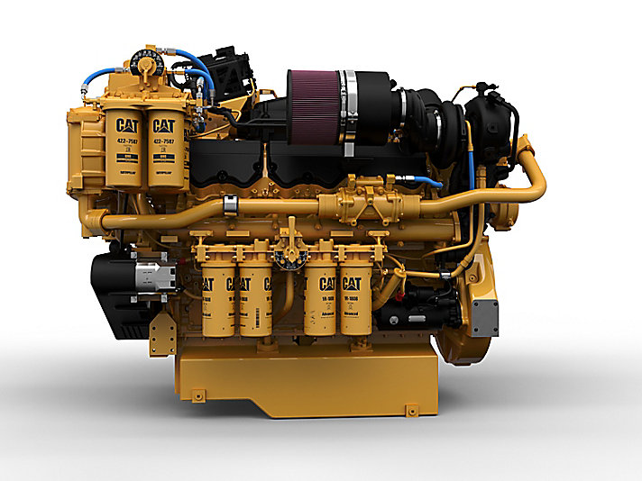 Motor de propulsión eléctrica diésel/auxiliar Cat C32 (Tier 4 de la EPA de EE. UU. / IMO III)