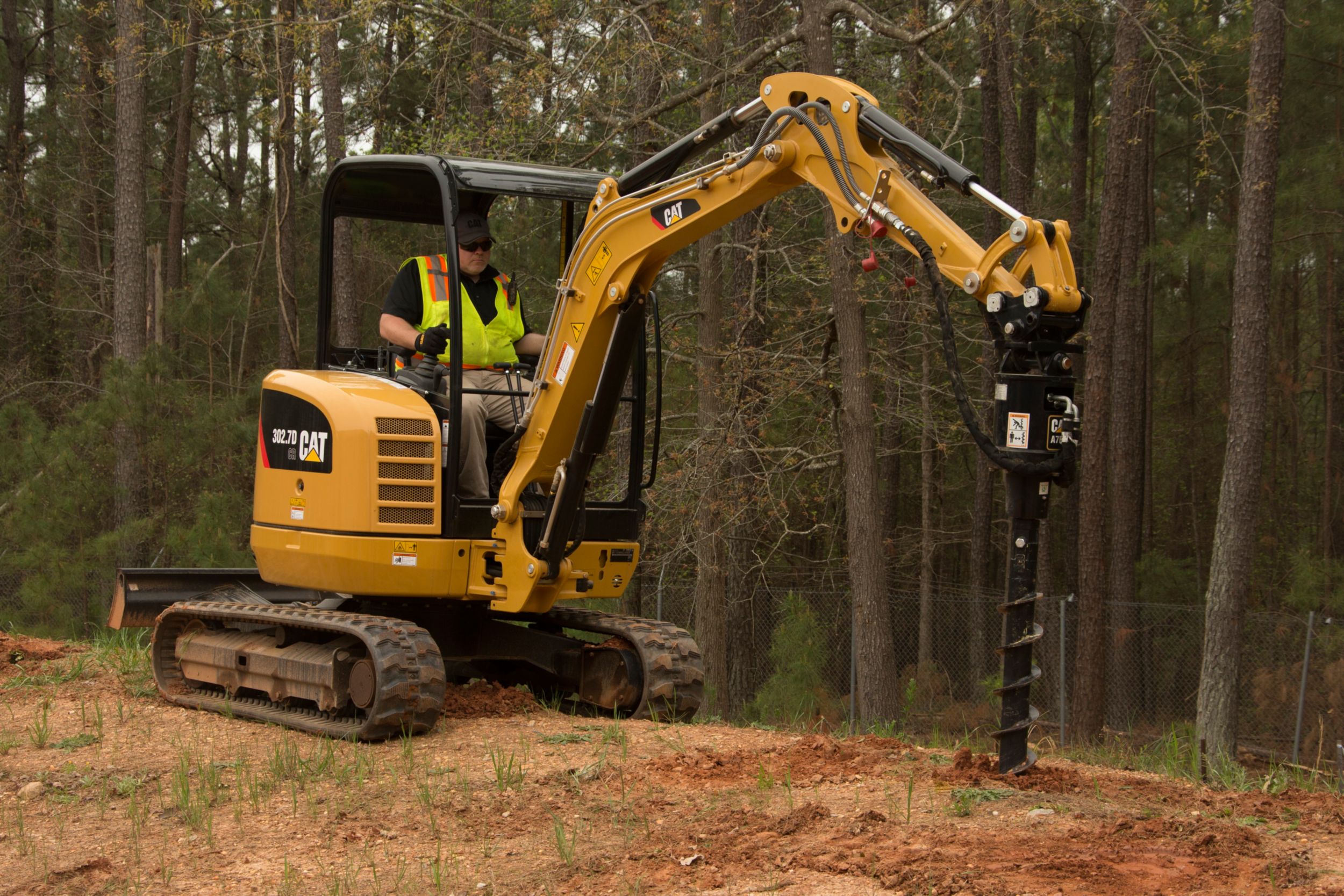 Cat post store hole digger