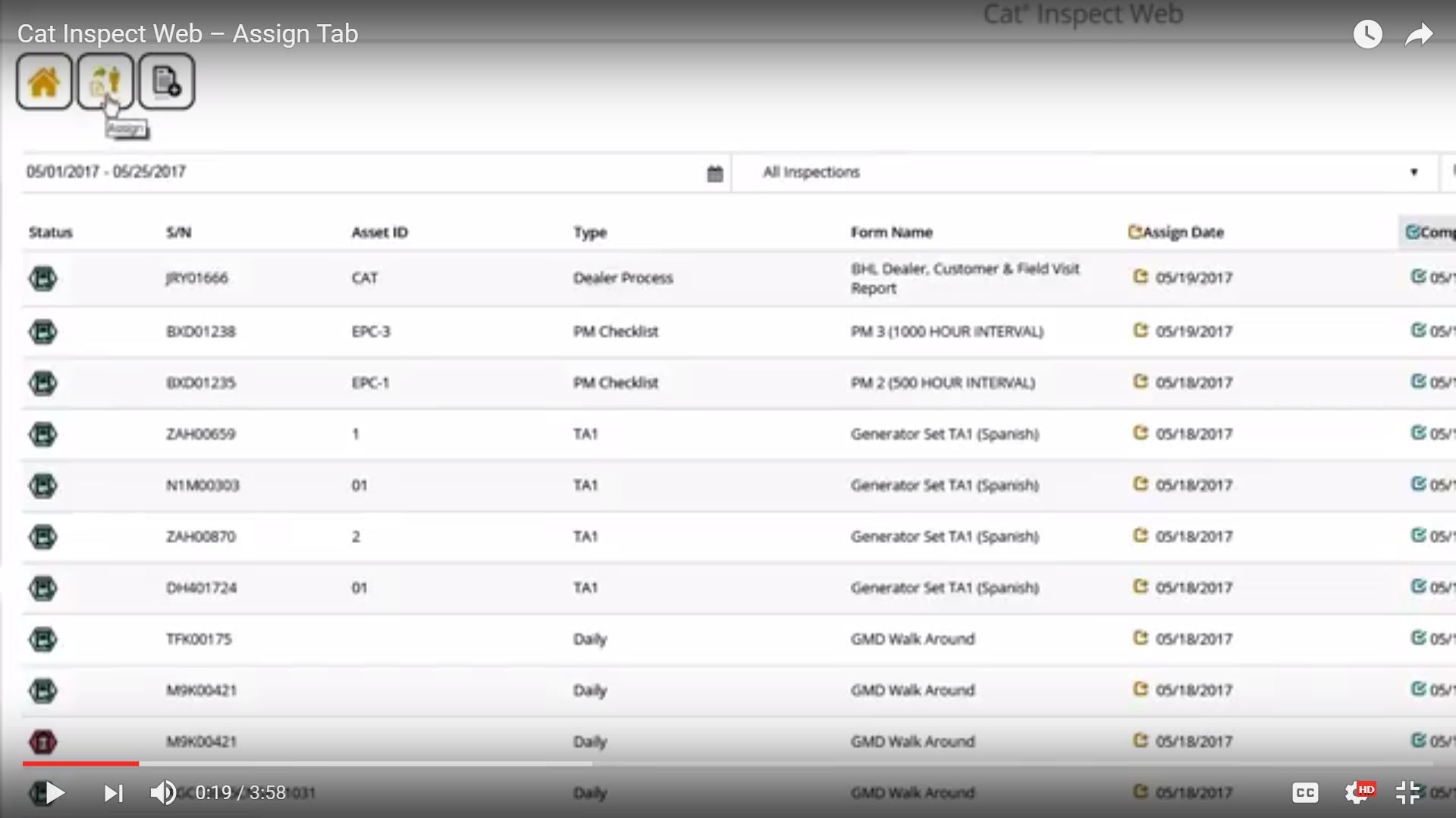 Caterpillar Inspection App : Using Cat® Inspect for Equipment ...