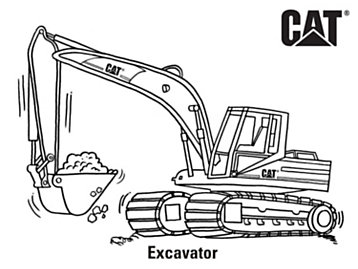Construction machinery Coloring pages Collection