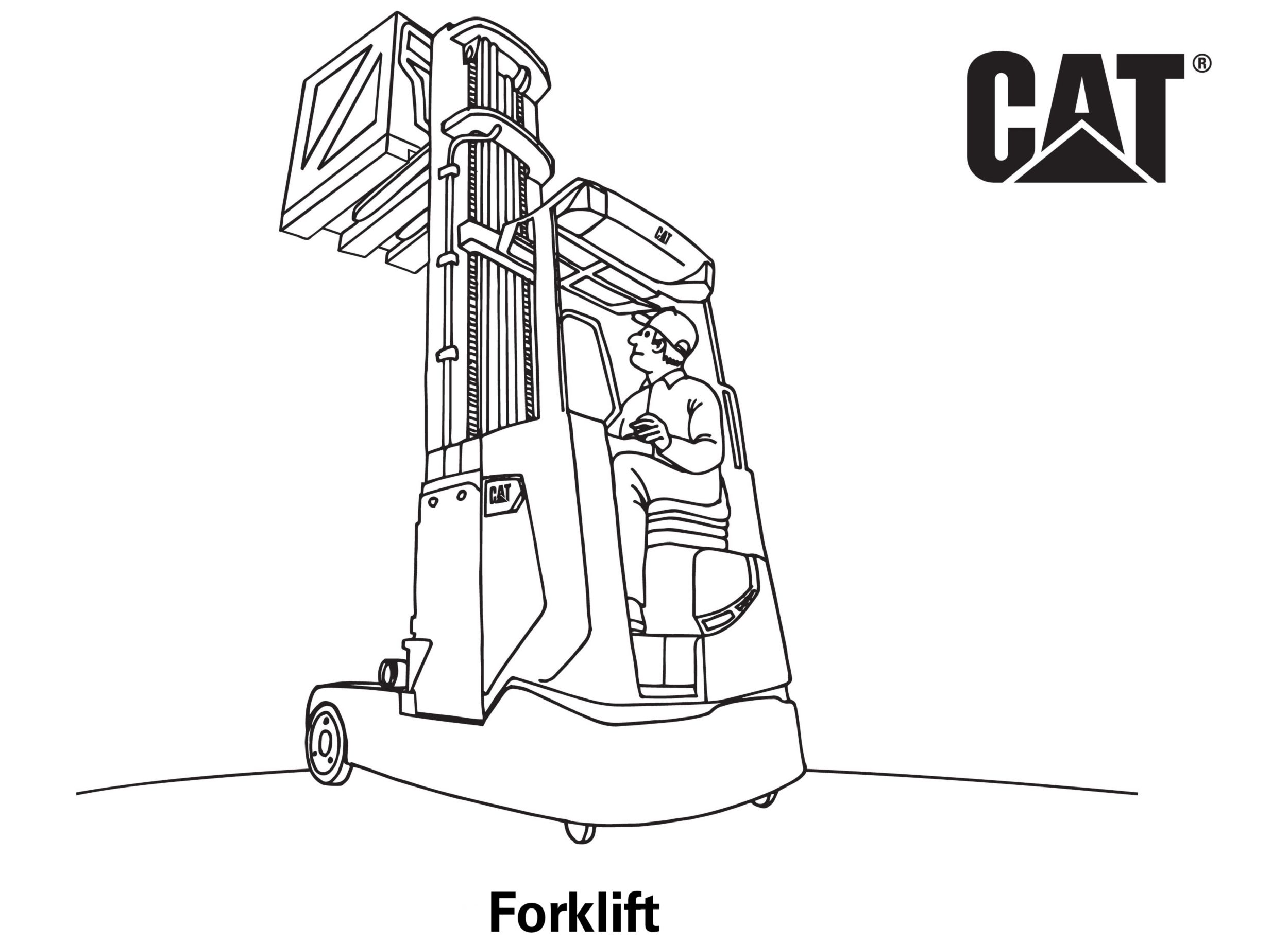 cat equipment coloring pages