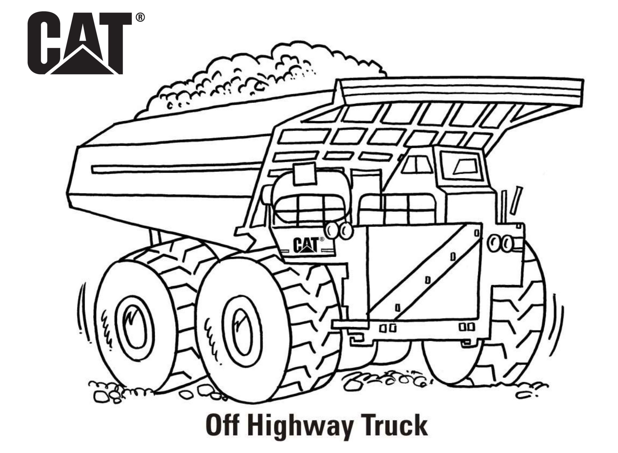 printable construction truck coloring pages