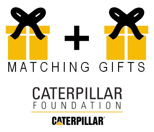 Dons de contrepartie et logo de la Fondation Caterpillar