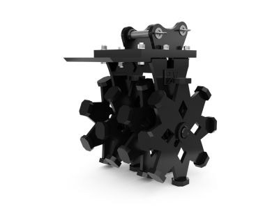 Compaction Wheels - 559 mm (22 in), Pin On, 3-4 Ton Mini Excavators