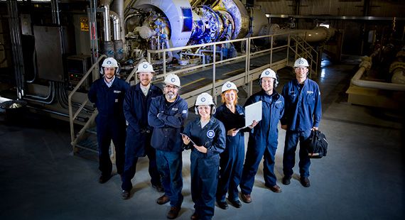 Reparo de la turbina de gas