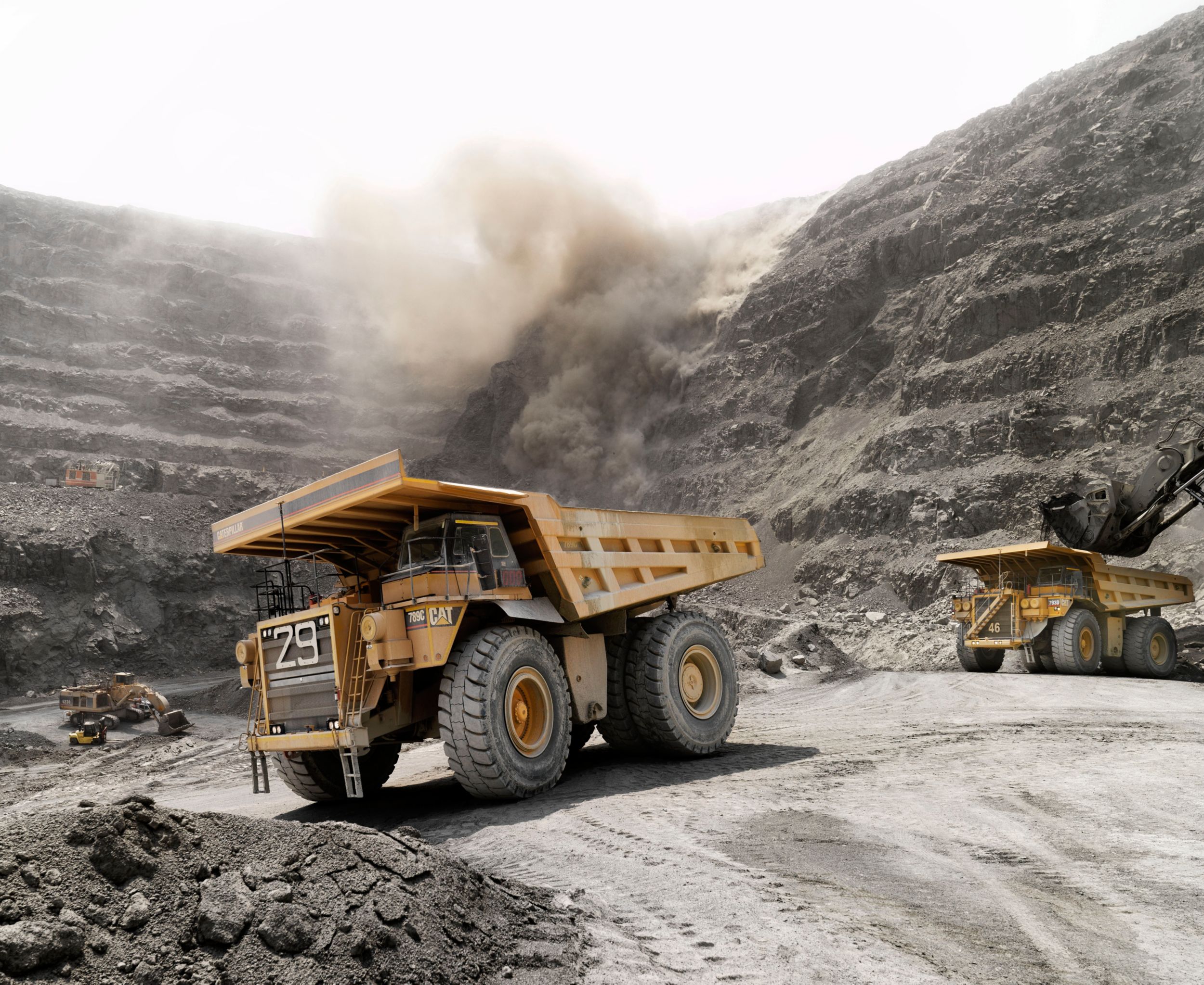 Cat 789C off-highway truck working at a mine in South Africa, 2000.