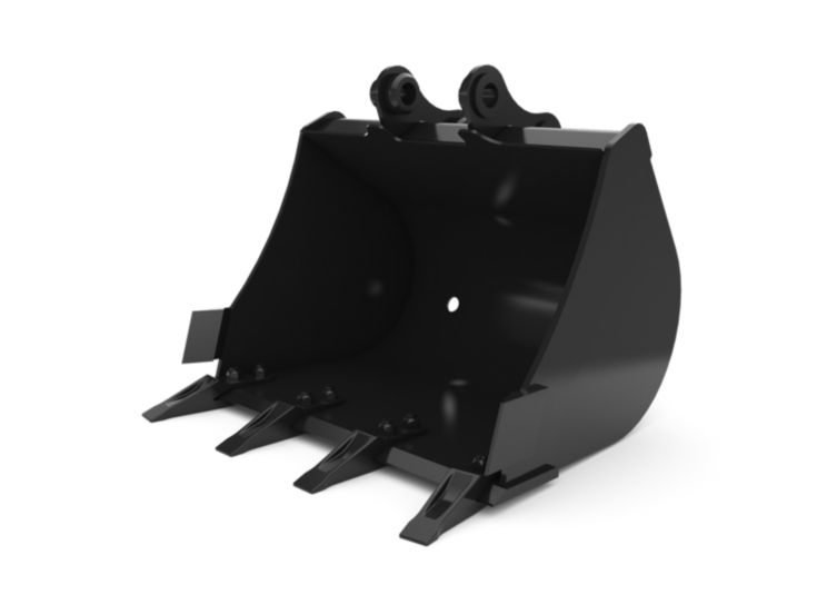 Buckets - Excavator - 700 mm (27 in), 111 L (3.9 ft3), Pin On, Bolt-On Teeth