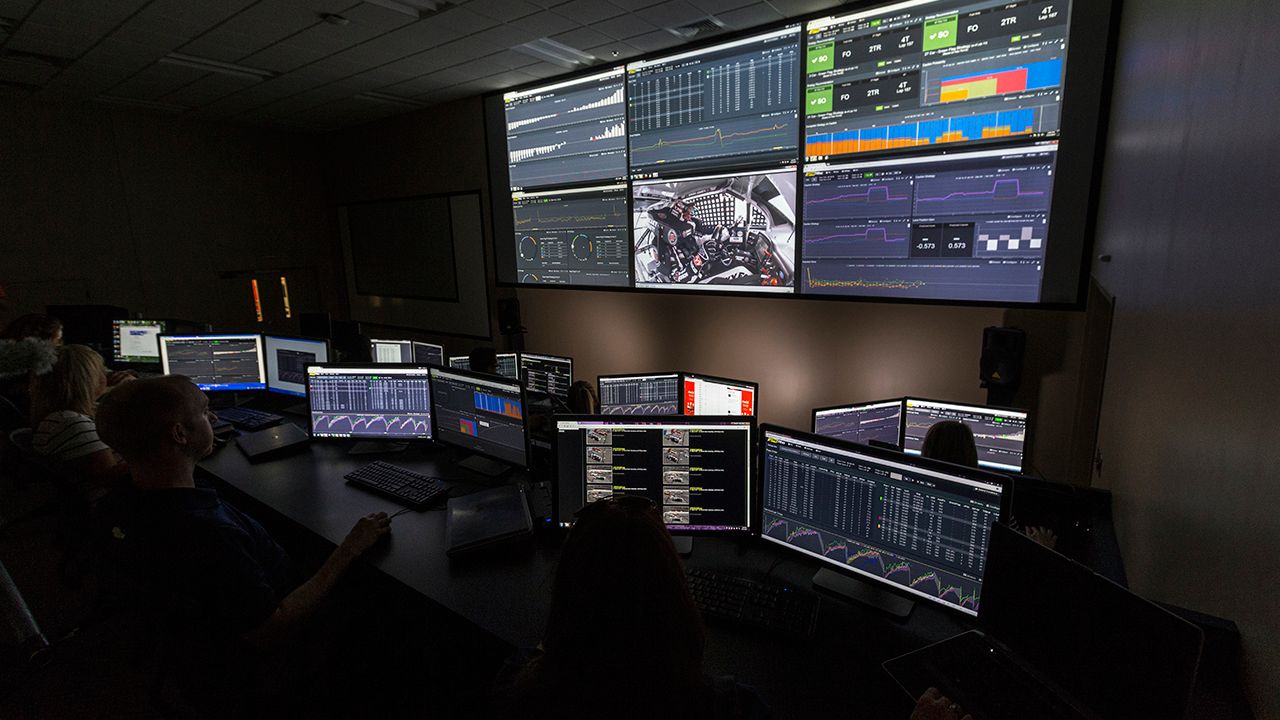 A command center is the hub where data becomes actionable – both during a race and for Cat machines in the field.