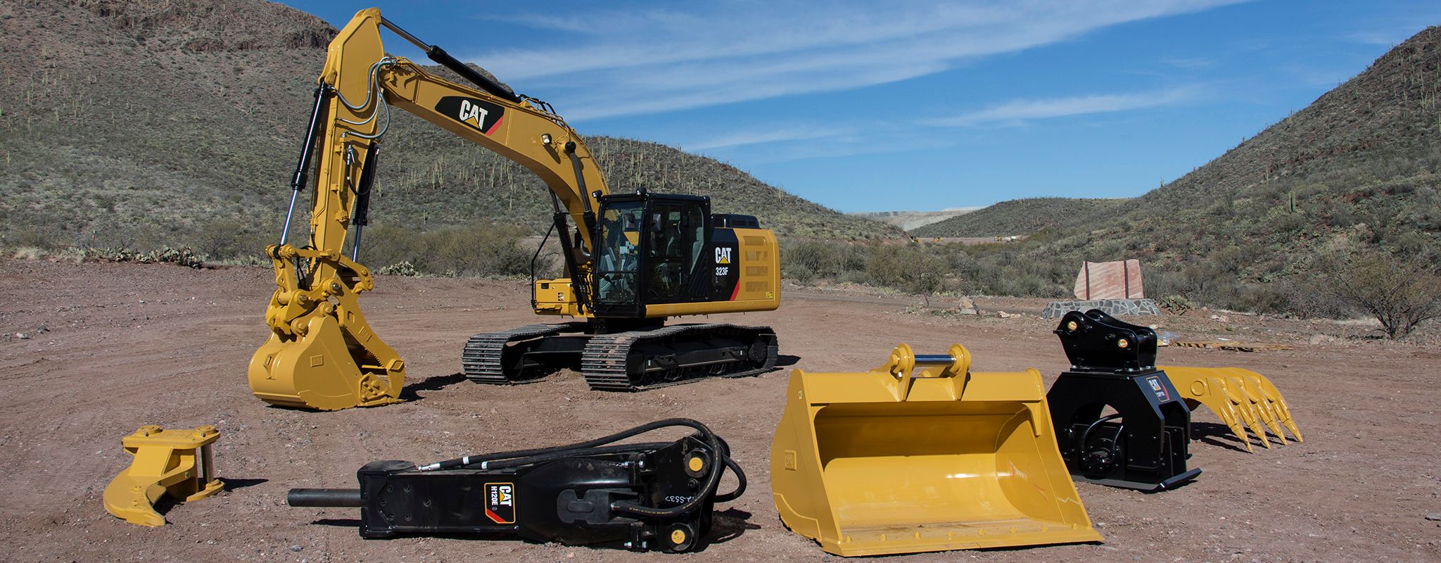 attachments on the job site
