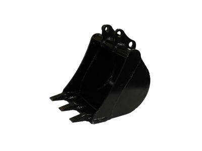 Digging Buckets - Mini Excavator - 370 mm (15 in), 18 L (0.6 ft3), Pin On, Weld-On Teeth