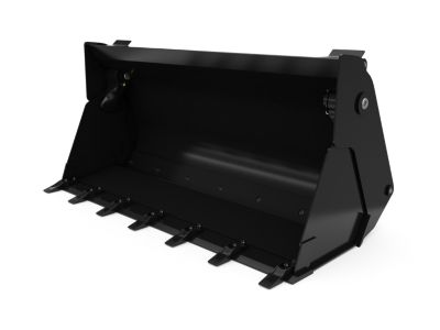 Buckets - Compact Wheel Loader - 0.8 m3 (1.0 yd3), HPL-V Coupler, Bolt-On Teeth