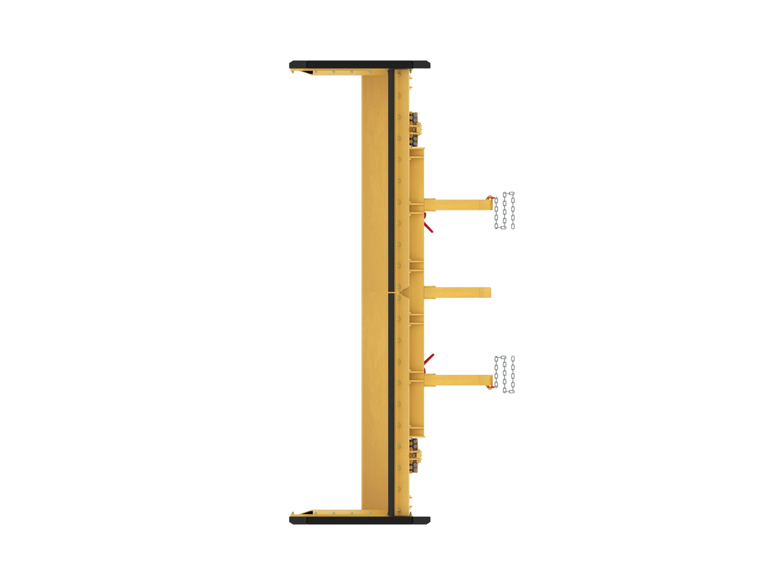 4.26 m (14 ft) Straight Snow Push with rubber with trip edge trip edge