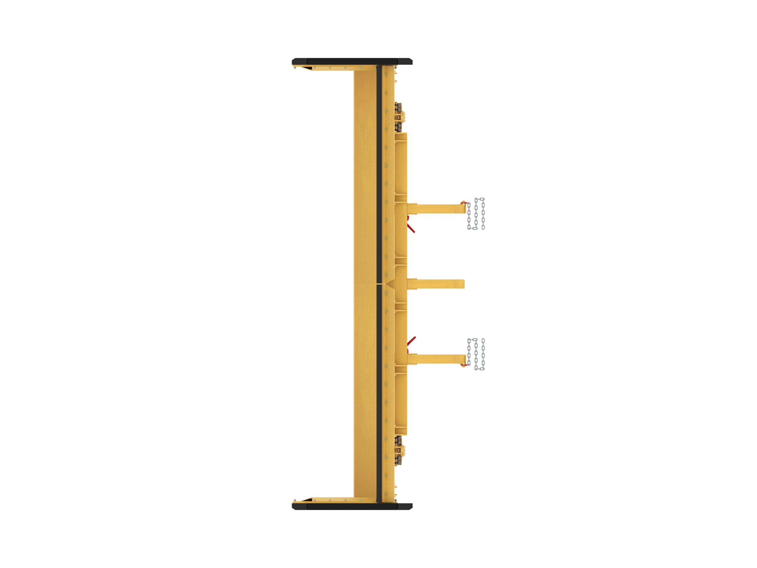 4.87 m (16 ft) Straight Snow Push with rubber with trip edge trip edge