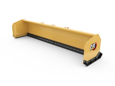 Straight Snow Pushes - 4.87 m (16 ft), Bucket Receiver, Rubber Trip Edge
