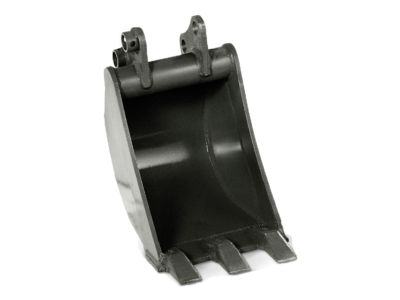 Digging Buckets - Mini Excavator - 250 mm (10 in), 14 L (0.5 ft3), Pin On, Weld-On Teeth