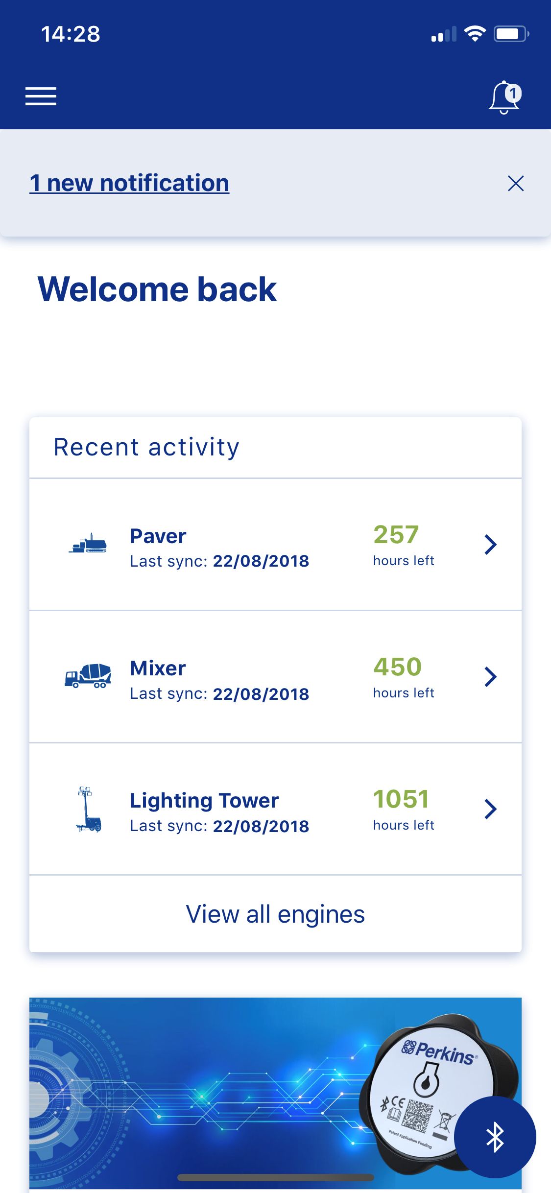 Perkins® My Engine App gets upgrade after reaching 100k Downloads Milestone