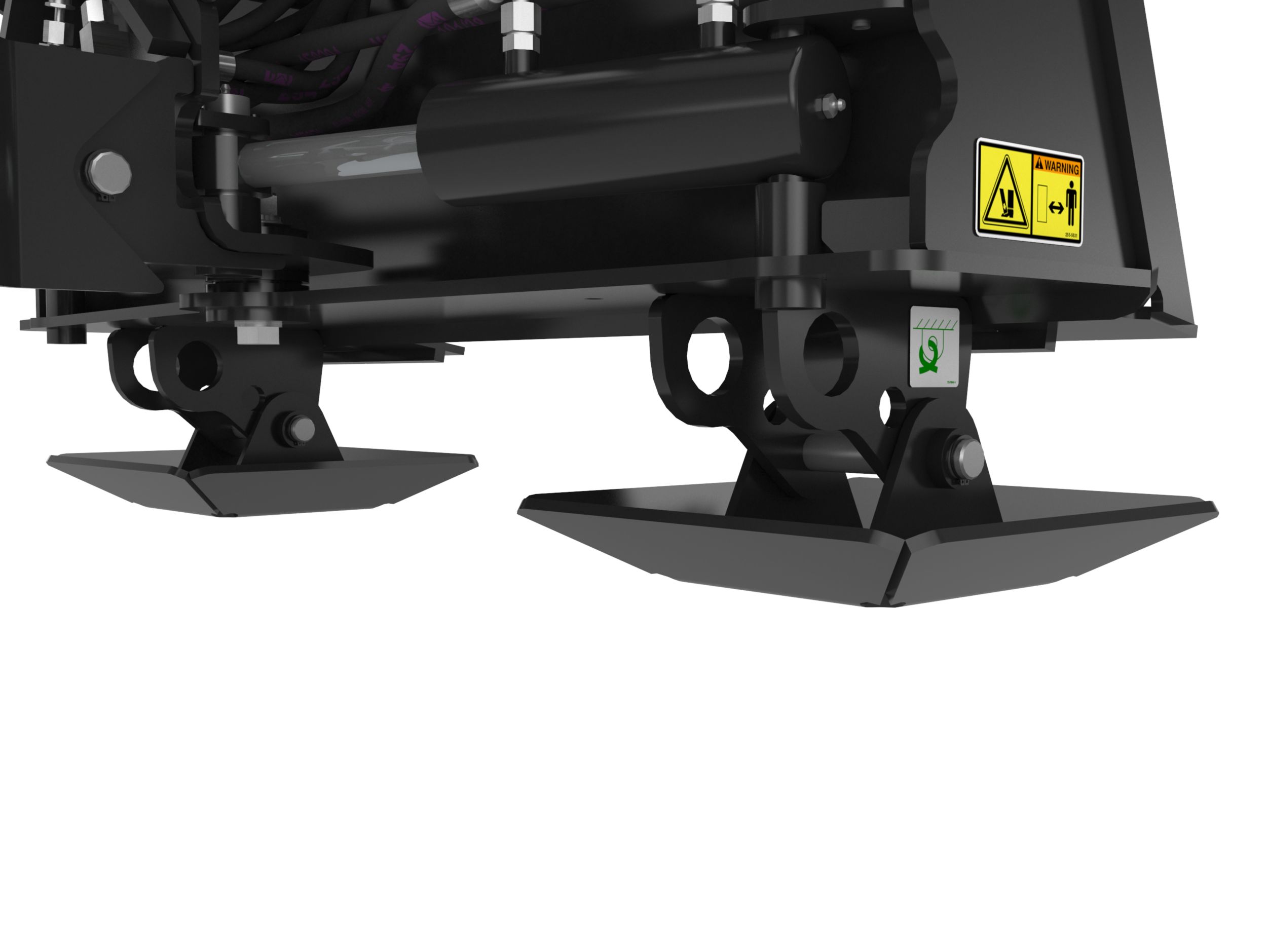 Pieds porteurs pivotants à double hauteur