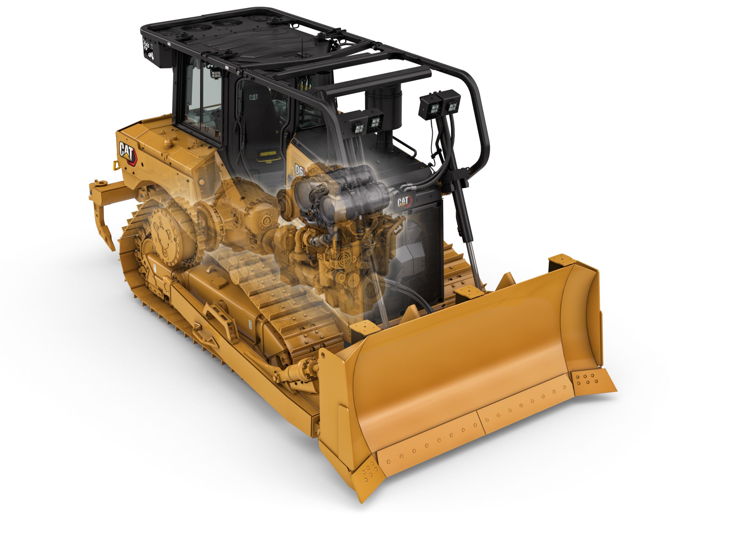 Look inside the D6 Dozer with Fully Automatic Transmission