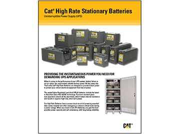 Cat® High Rate Stationary Batteries