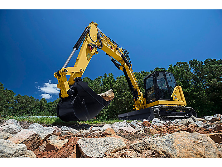 309 CR Mini Excavator with Variable Angle Boom | Cat | Caterpillar