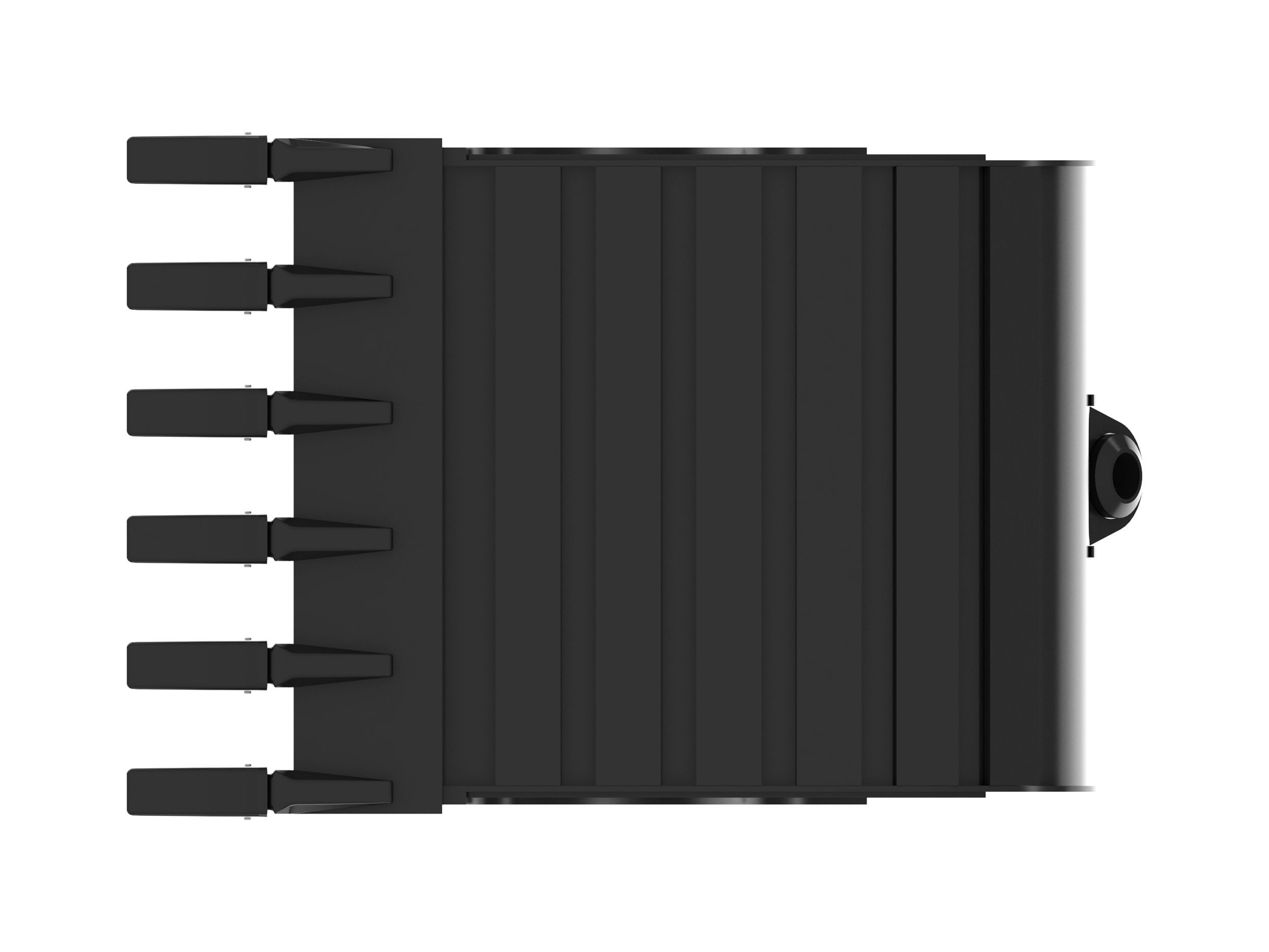 Godets extra-robustes 921mm (36in), à verrouillage par axe