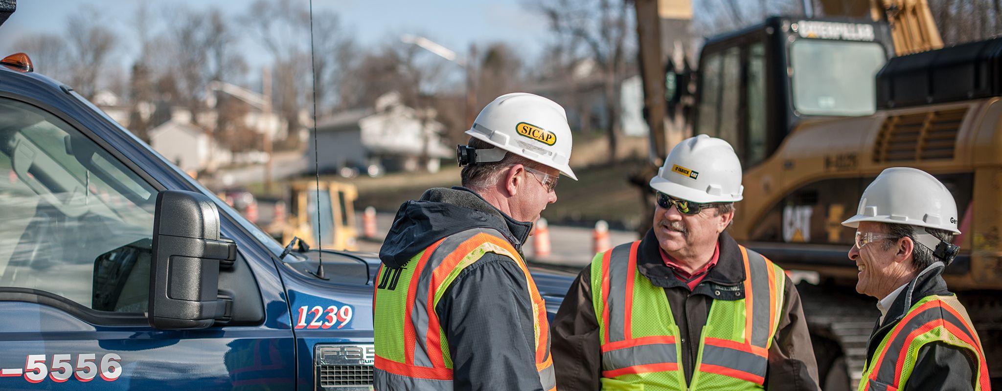 Workers on the job site