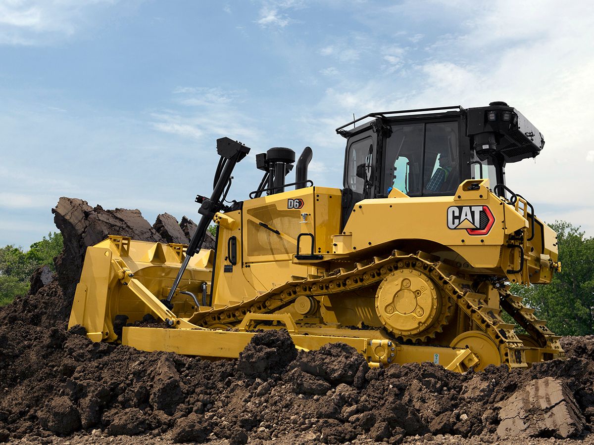 D6 Dozer has the Power to Push Heavy Material