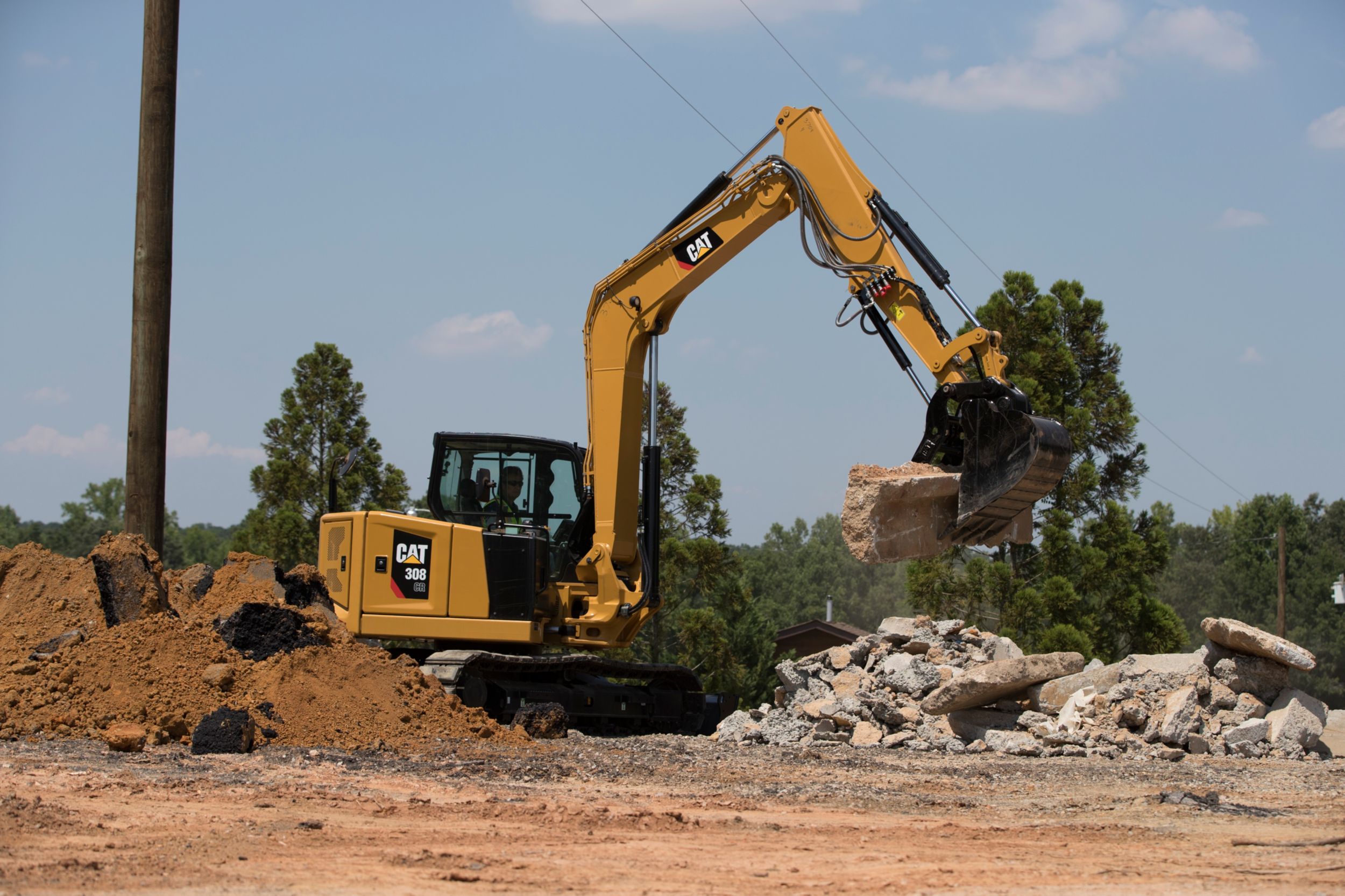 308 Cr Mini Excavator Cat Caterpillar