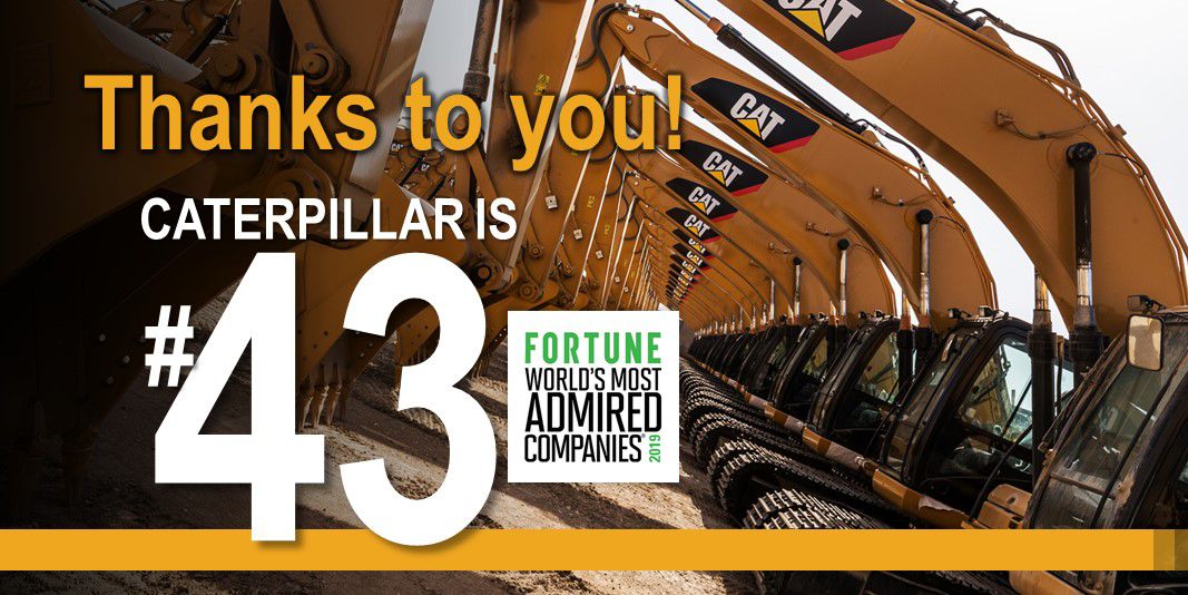 Caterpillar A “Most Admired Company”