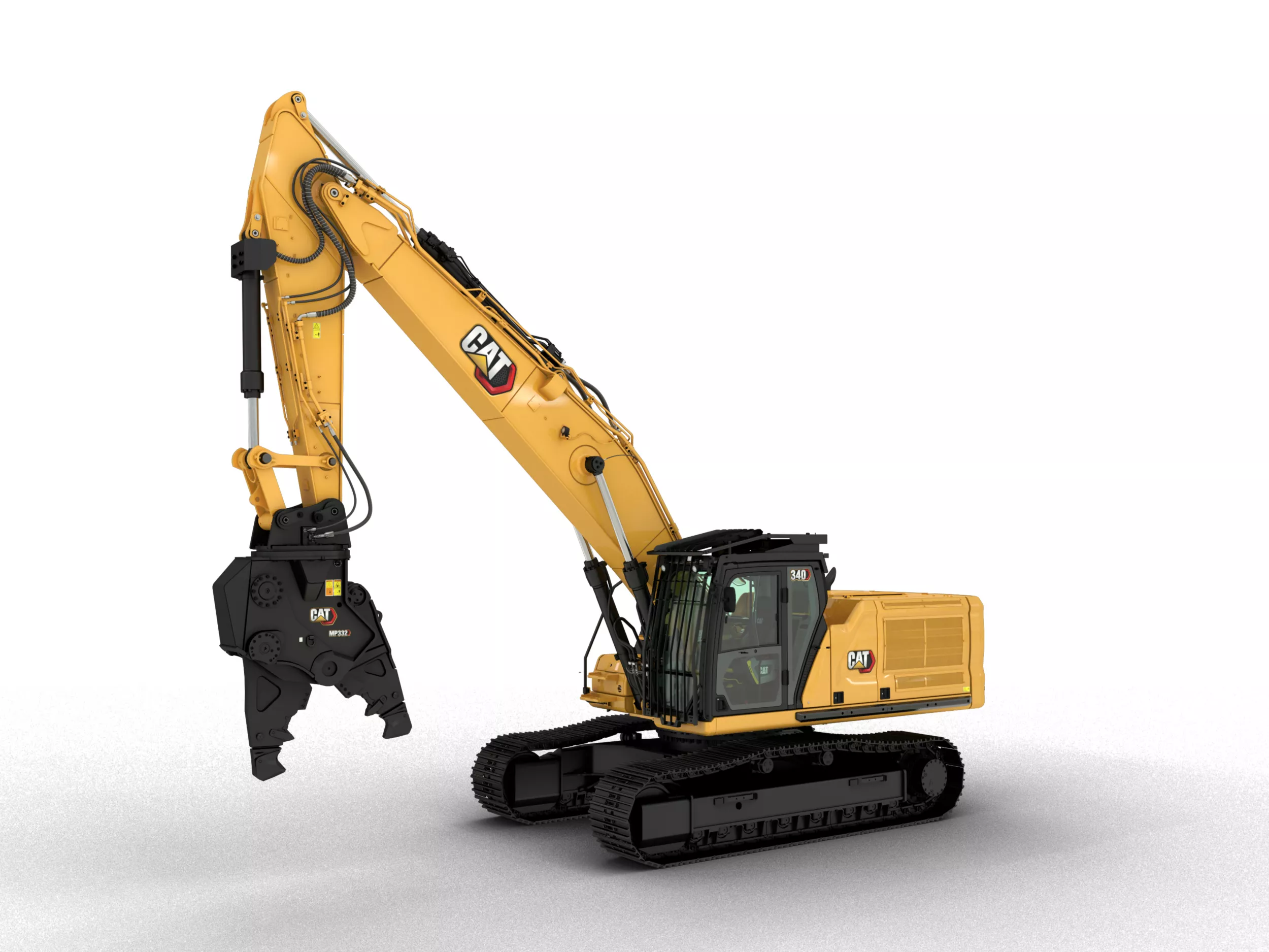 Cat® 340 hydraulic straight boom excavators bring power, performance, and control to your low level demolition projects.