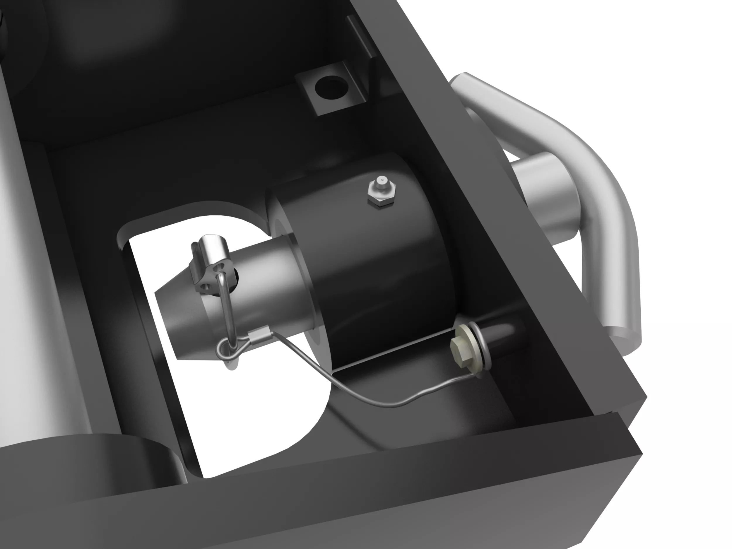 Locking Pin with Lanyard