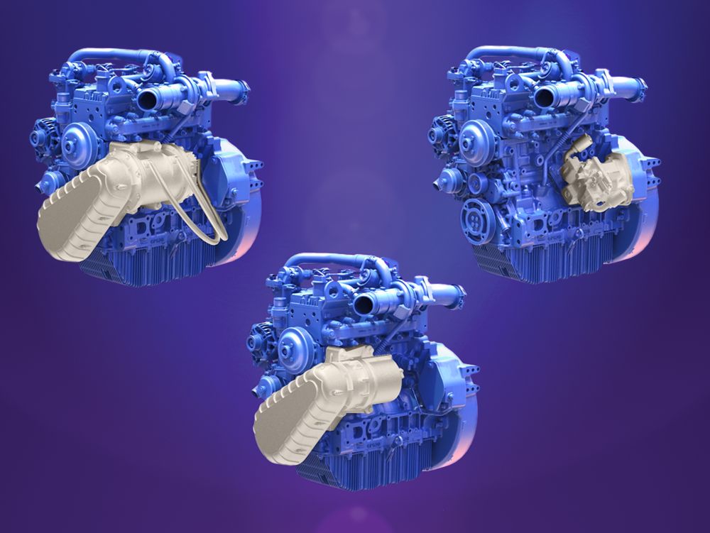 Stage V hybrid engines