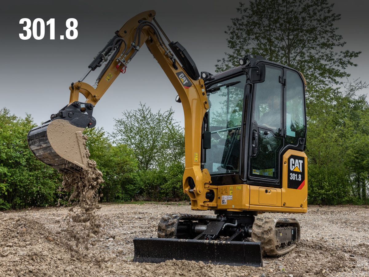 301.8 Cat excavator