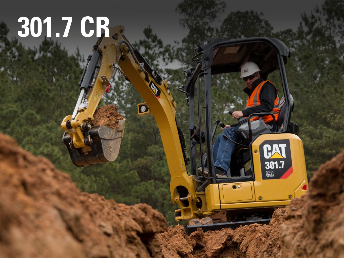 301.7 CR Cat mini excavator