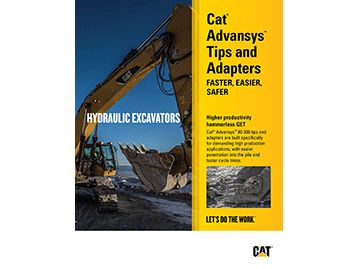 Cat® Advansys™ Tips and Adapters - Hydraulic Excavators