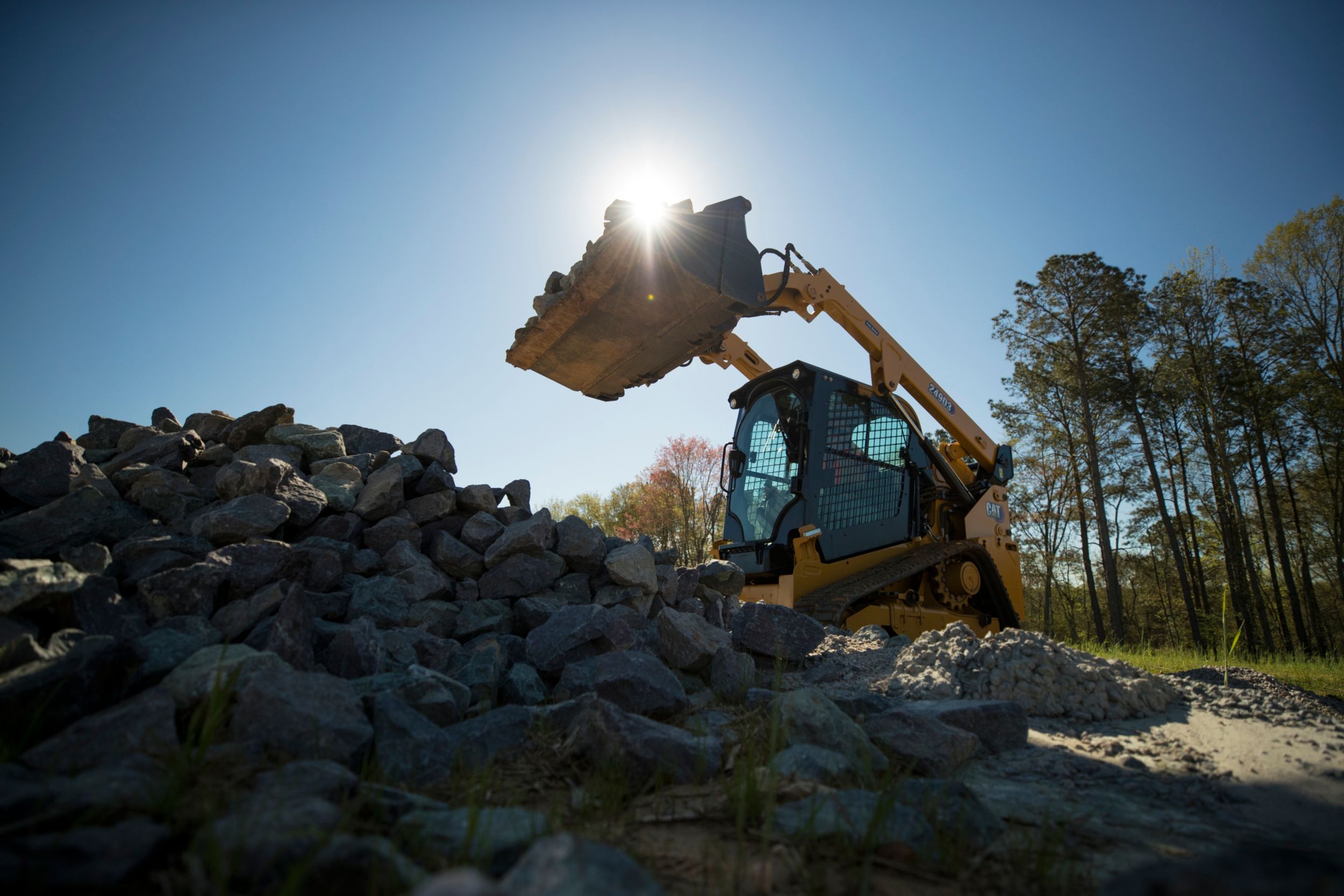 Cat caterpillar scraper earth mover hi-res stock photography and images -  Alamy