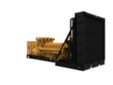 C175-16 Diesel Generator Set, Rear Left View