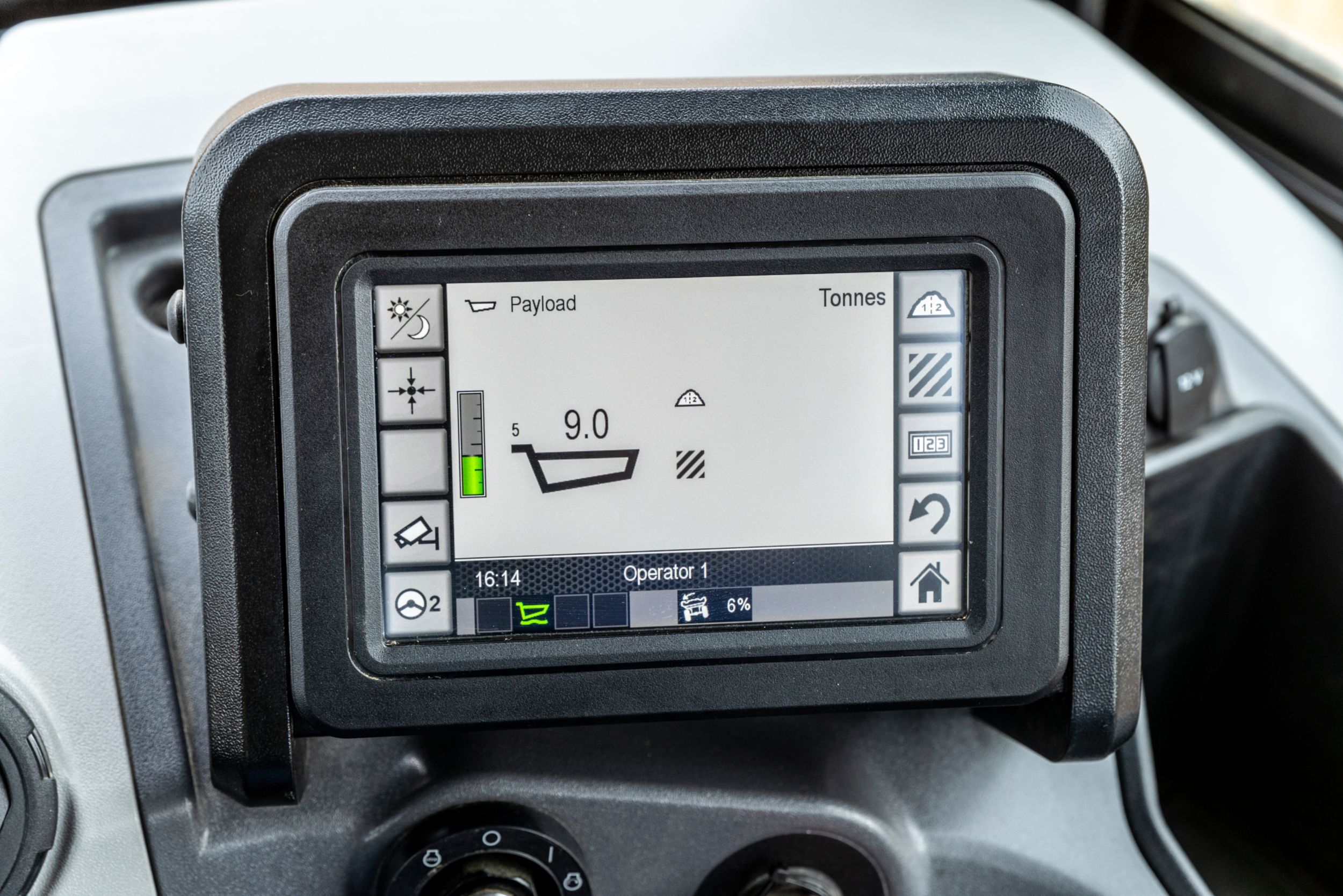 Payload Touchscreen Monitor - Articulated Truck